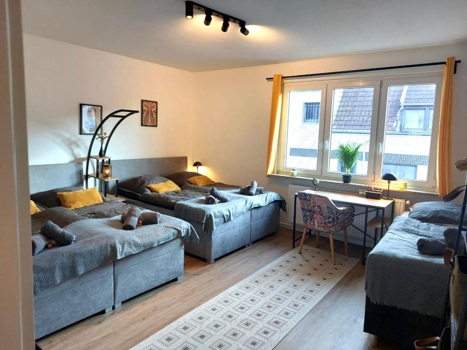 Rtr Essen - Fuer Bis Zu 8 Personen - Voll Ausgestattet - Zentral Limbecker Platz - Messe - Uniklinikum - Smart Tv - Modern Apartman Kültér fotó